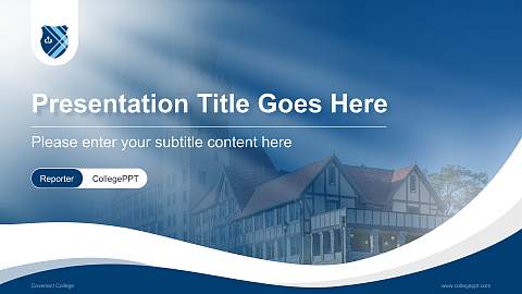 Covenant College Lecture Sharing and Networking Event PPT Template