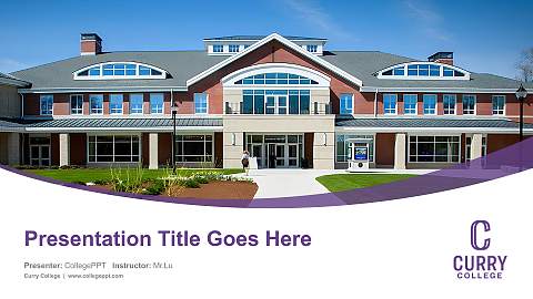 Curry College Course/Courseware Creation PPT Template