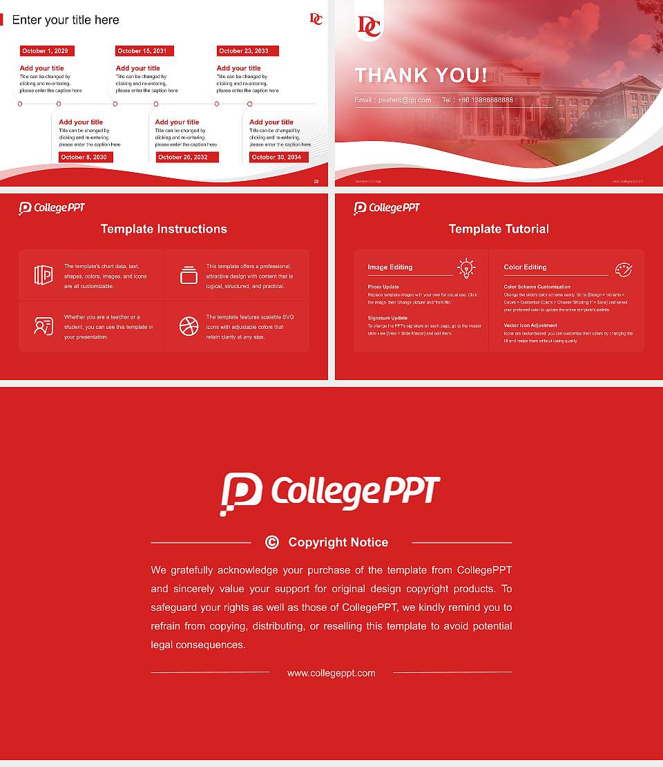 Davidson College Lecture Sharing and Networking Event PPT Template16:9 ratio PPT effect preview image4