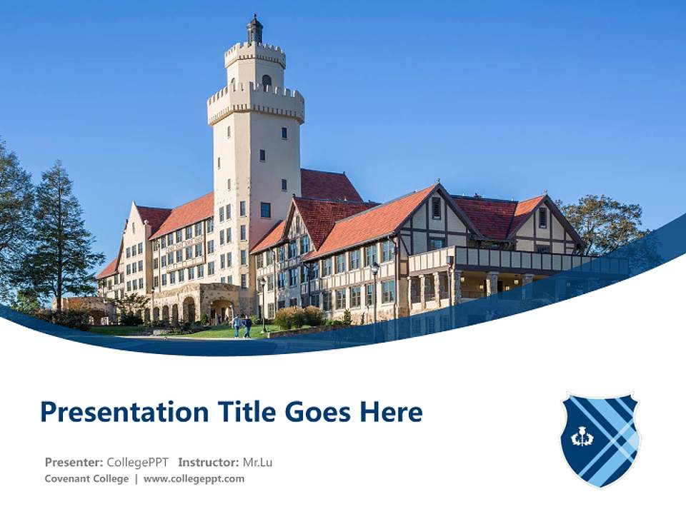 Covenant College Course/Courseware Creation PPT Template4:3 ratio PPT effect preview image5