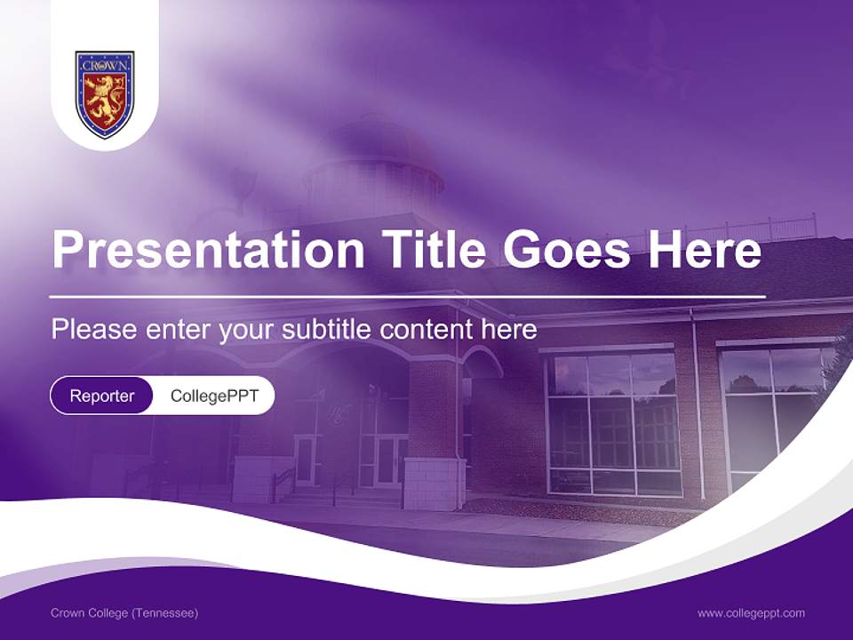 Crown College (Tennessee) Lecture Sharing and Networking Event PPT Template4:3 ratio PPT effect preview image4