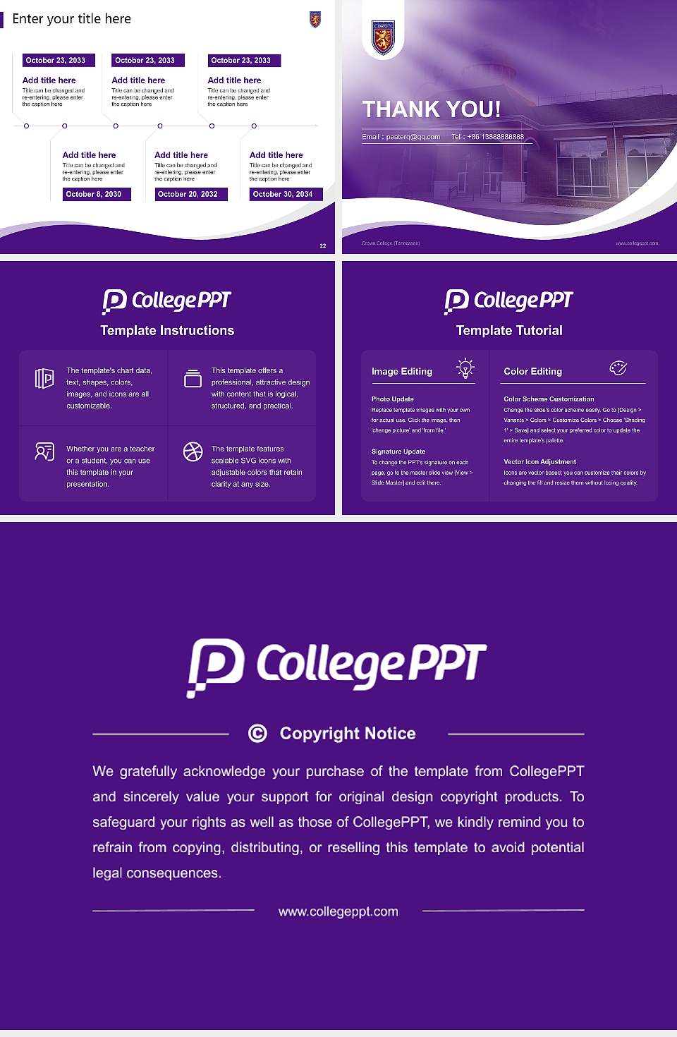 Crown College (Tennessee) Lecture Sharing and Networking Event PPT Template4:3 ratio PPT effect preview image4
