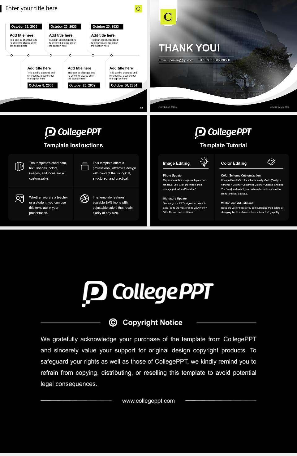 Cuny School of Law Lecture Sharing and Networking Event PPT Template4:3 ratio PPT effect preview image4