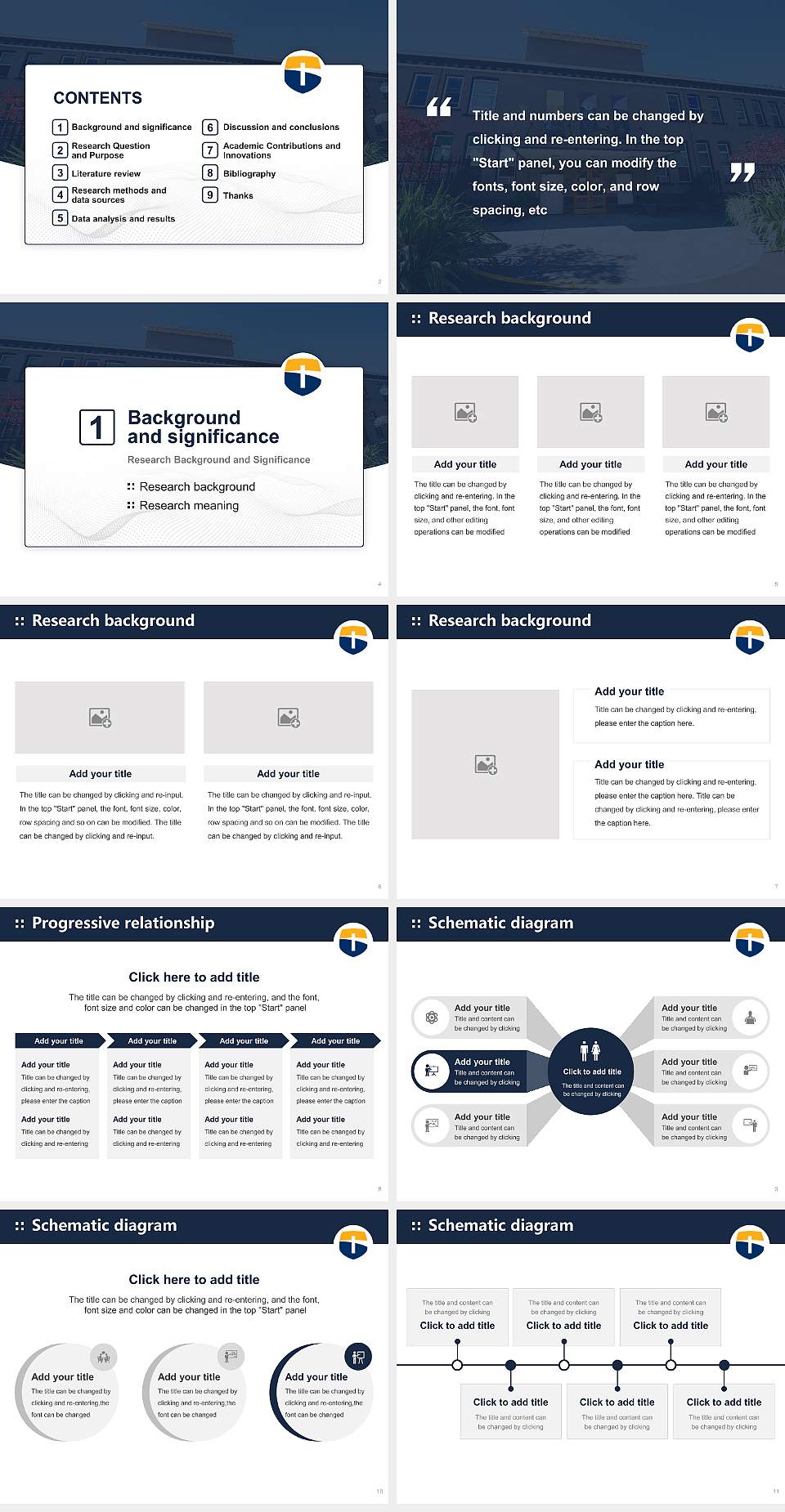 Corban University Graduation Thesis Defense PPT Template4:3 ratio PPT effect preview image2