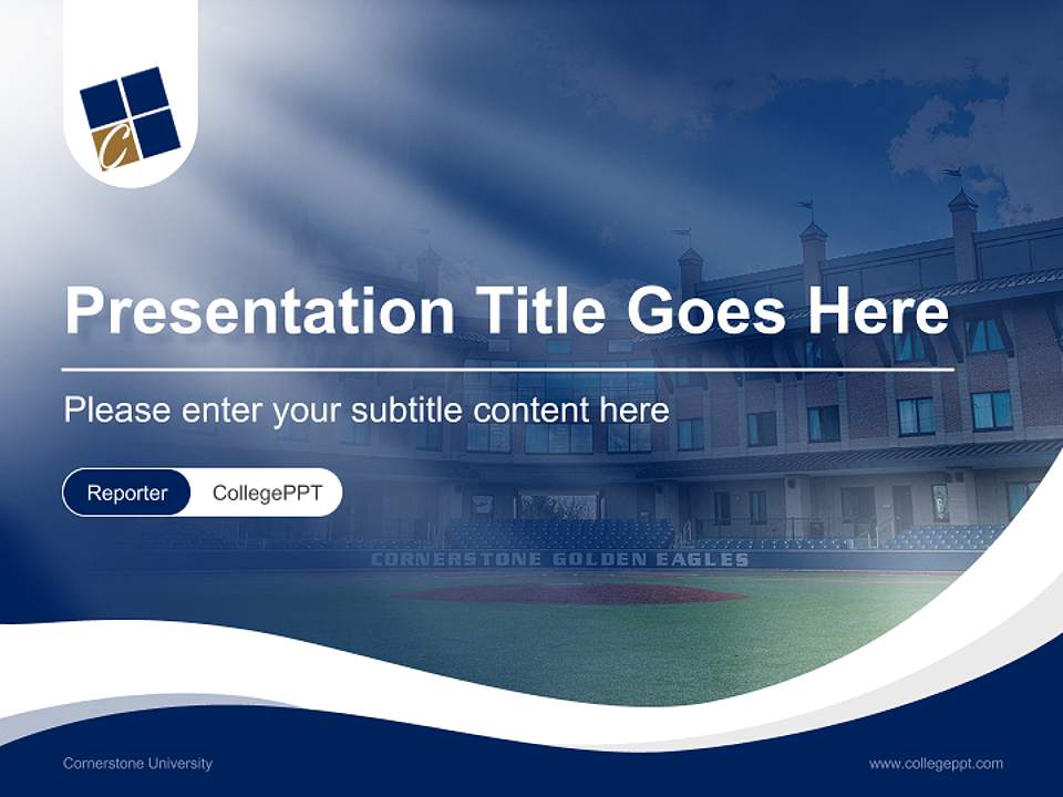 Cornerstone University Lecture Sharing and Networking Event PPT Template4:3 ratio PPT effect preview image4