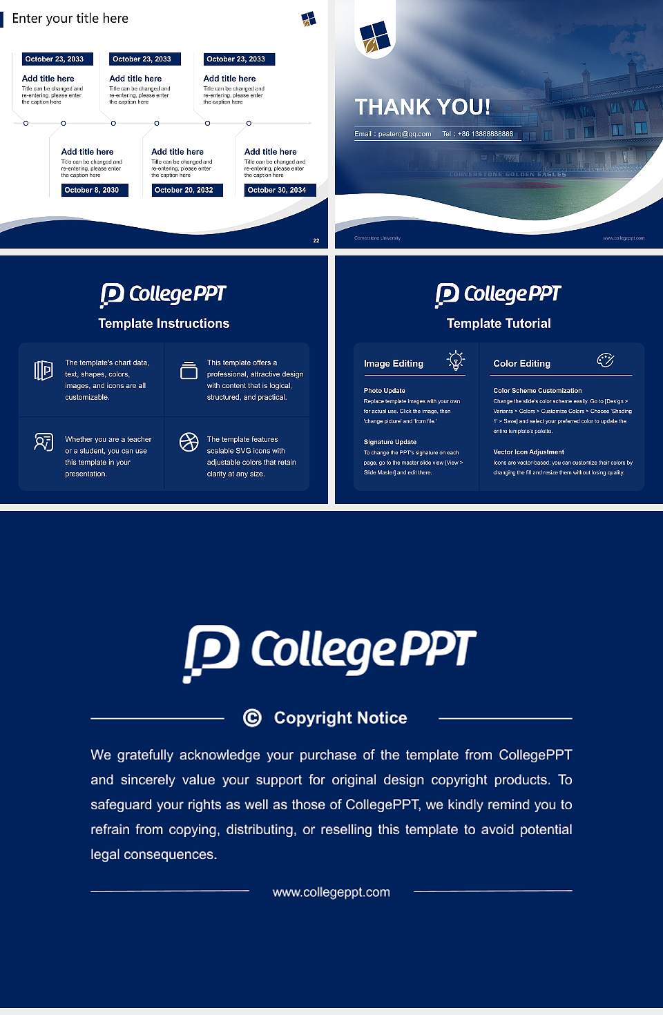 Cornerstone University Lecture Sharing and Networking Event PPT Template4:3 ratio PPT effect preview image4