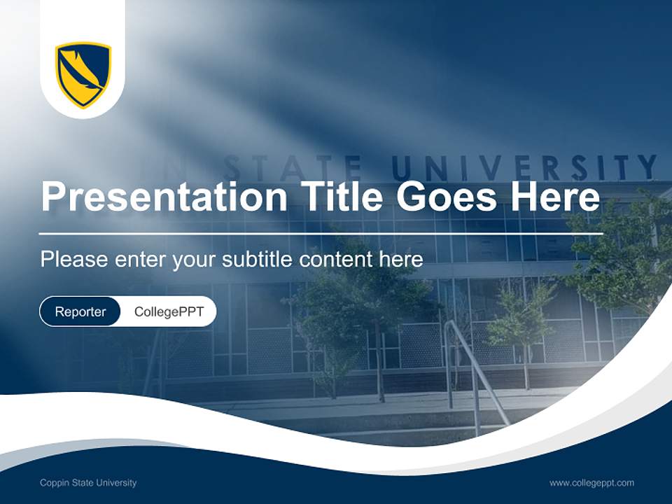 Coppin State University Lecture Sharing and Networking Event PPT Template4:3 ratio PPT effect preview image4