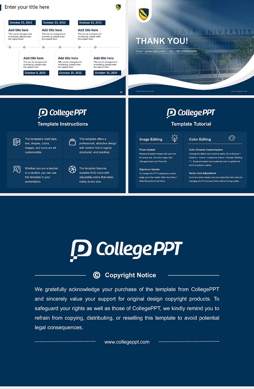 Coppin State University Lecture Sharing and Networking Event PPT Template4:3 ratio PPT effect preview image4