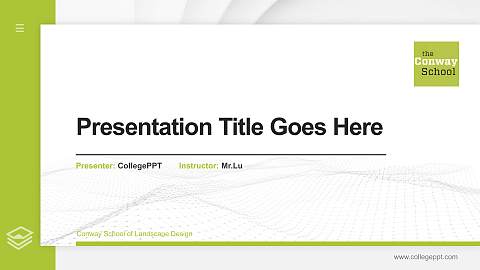 Conway School of Landscape Design Thesis Proposal/Graduation Defense PPT Template