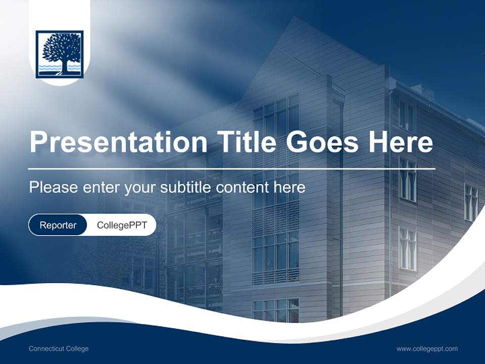 Connecticut College Lecture Sharing and Networking Event PPT Template4:3 ratio PPT effect preview image4