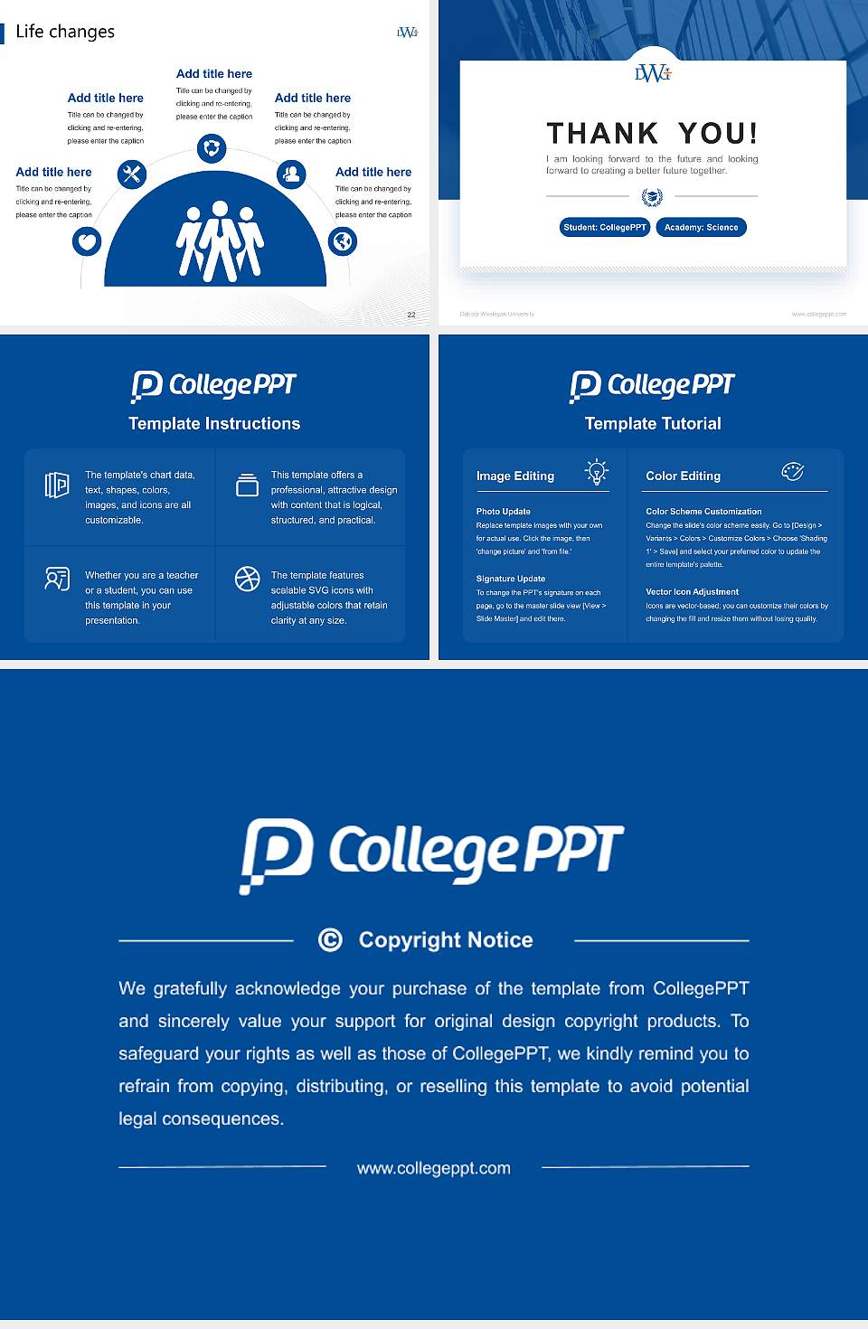 Dakota Wesleyan University National Scholarship Defense PPT Template4:3 ratio PPT effect preview image4