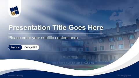 Cornerstone University Lecture Sharing and Networking Event PPT Template