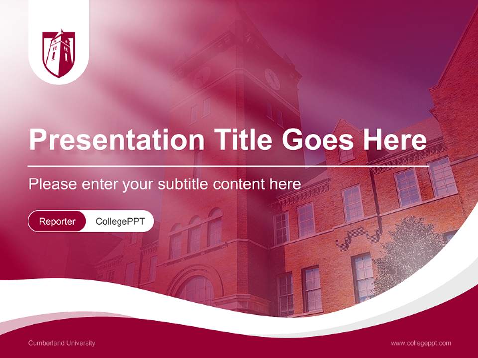 Cumberland University Lecture Sharing and Networking Event PPT Template4:3 ratio PPT effect preview image4