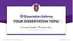 Crown College (Tennessee) Graduation Thesis Defense PPT Template