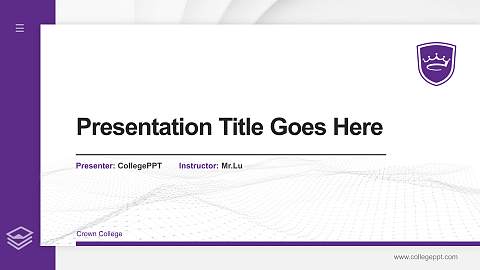 Crown College Thesis Proposal/Graduation Defense PPT Template