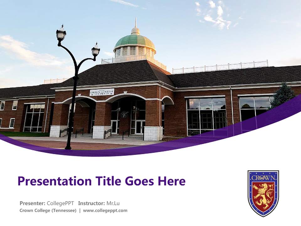 Crown College (Tennessee) Course/Courseware Creation PPT Template4:3 ratio PPT effect preview image5