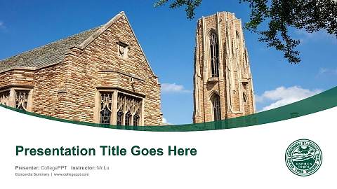 Concordia Seminary Course/Courseware Creation PPT Template