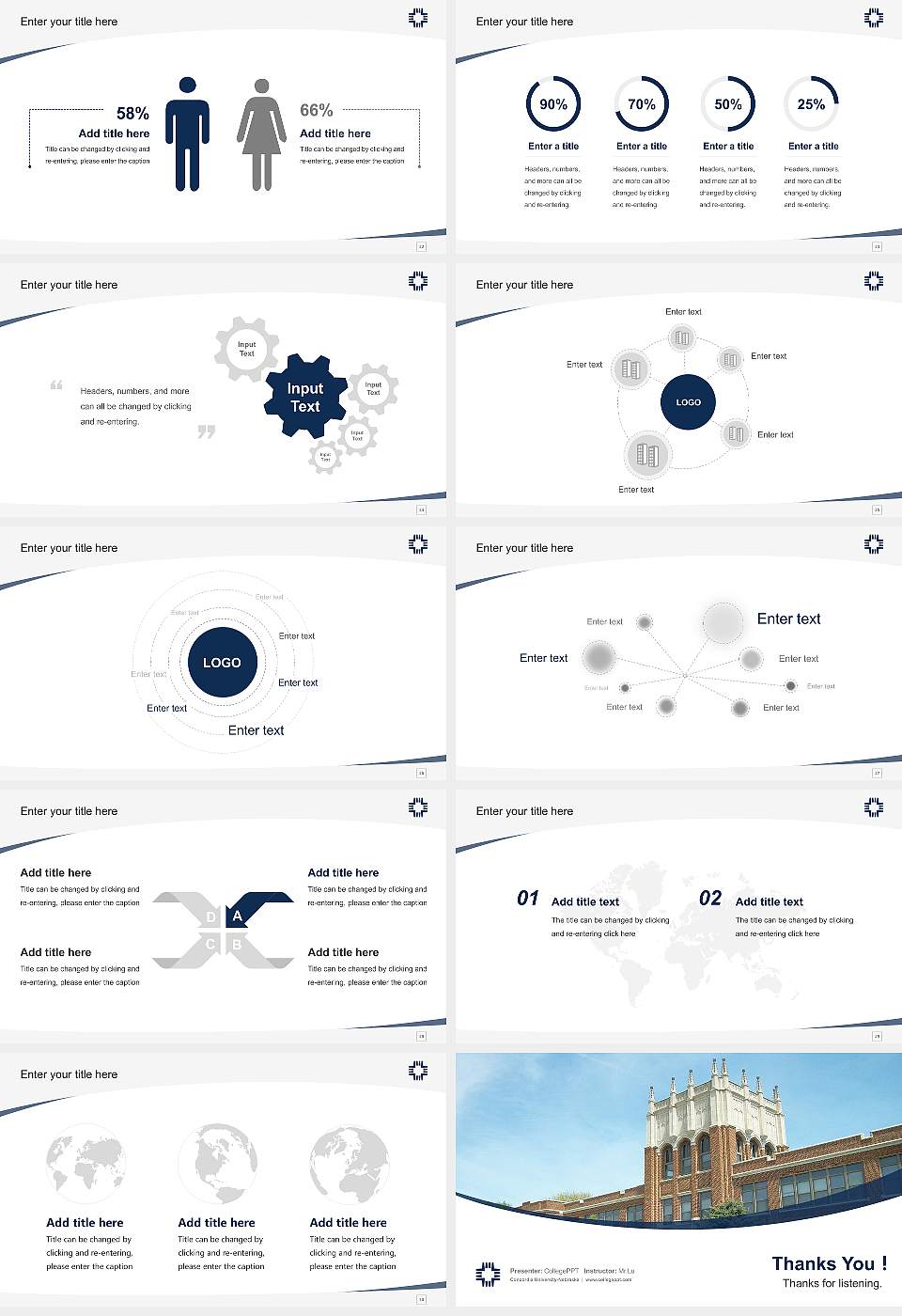 Concordia University-Nebraska Course/Courseware Creation PPT Template16:9 ratio PPT effect preview image4