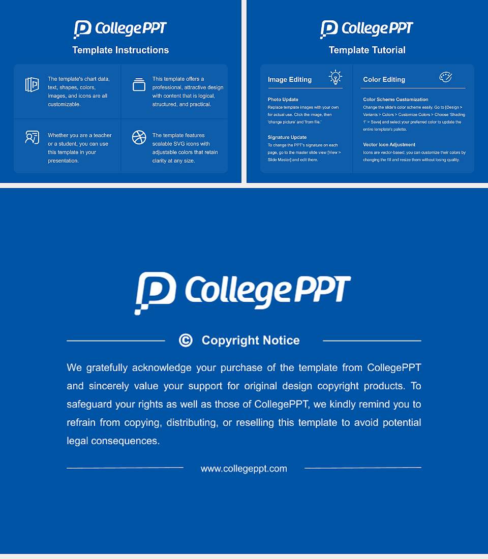 Creighton University Academic Presentation/Research Findings Report PPT Template4:3 ratio PPT effect preview image5