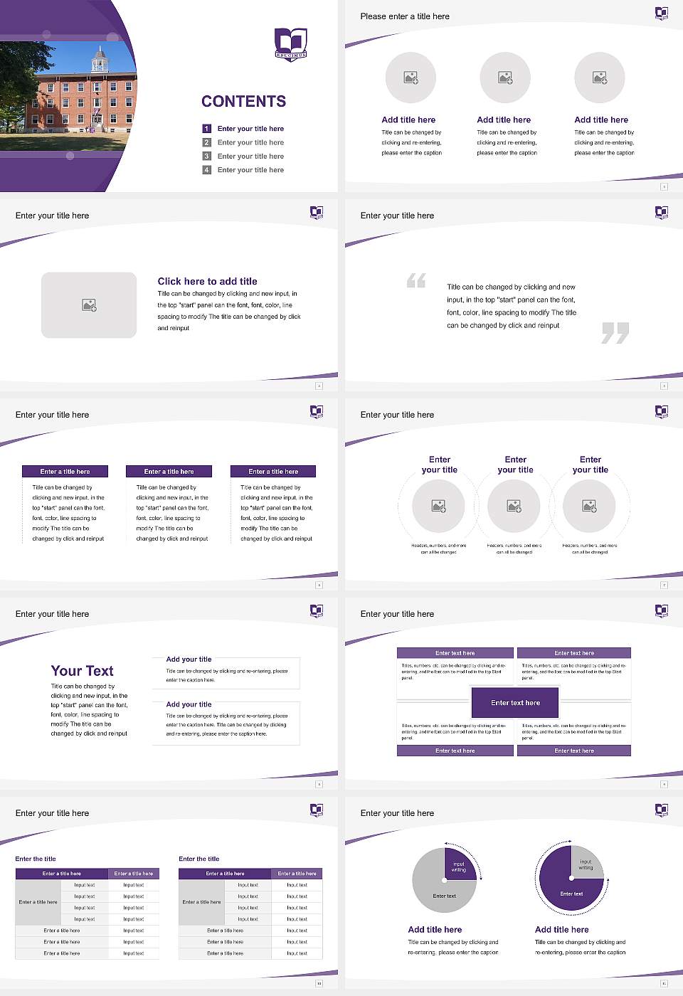 Cornell College Course/Courseware Creation PPT Template16:9 ratio PPT effect preview image2