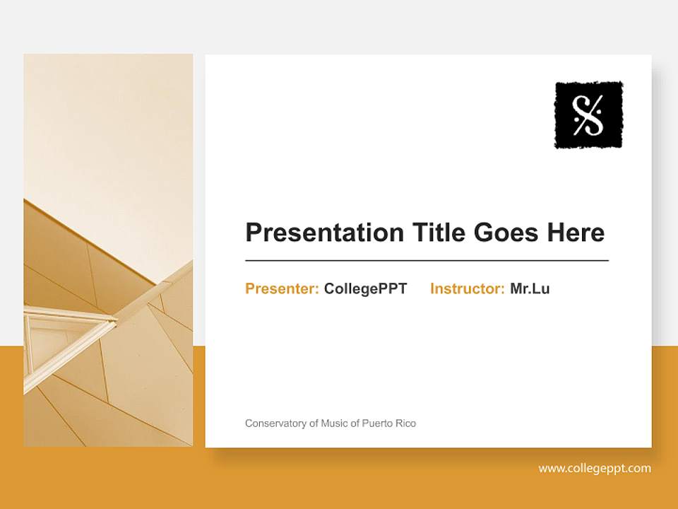 Conservatory of Music of Puerto Rico General Purpose PPT Template4:3 ratio PPT effect preview image6