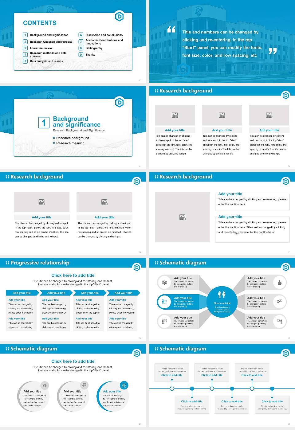 Dakota State University Graduation Thesis Defense PPT Template16:9 ratio PPT effect preview image2