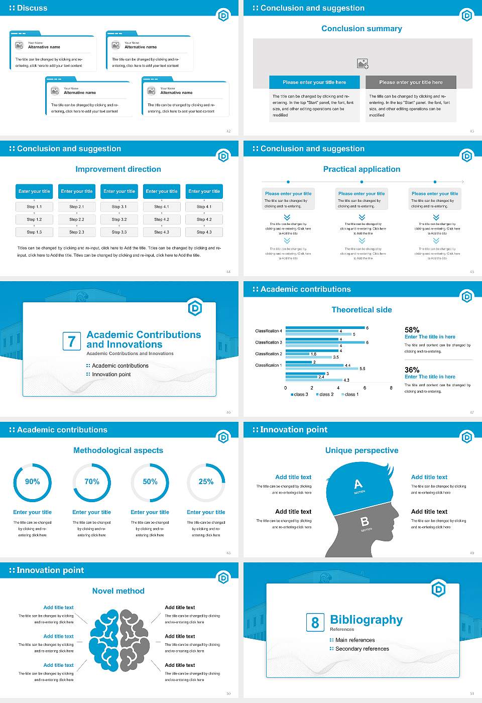 Dakota State University Graduation Thesis Defense PPT Template16:9 ratio PPT effect preview image6