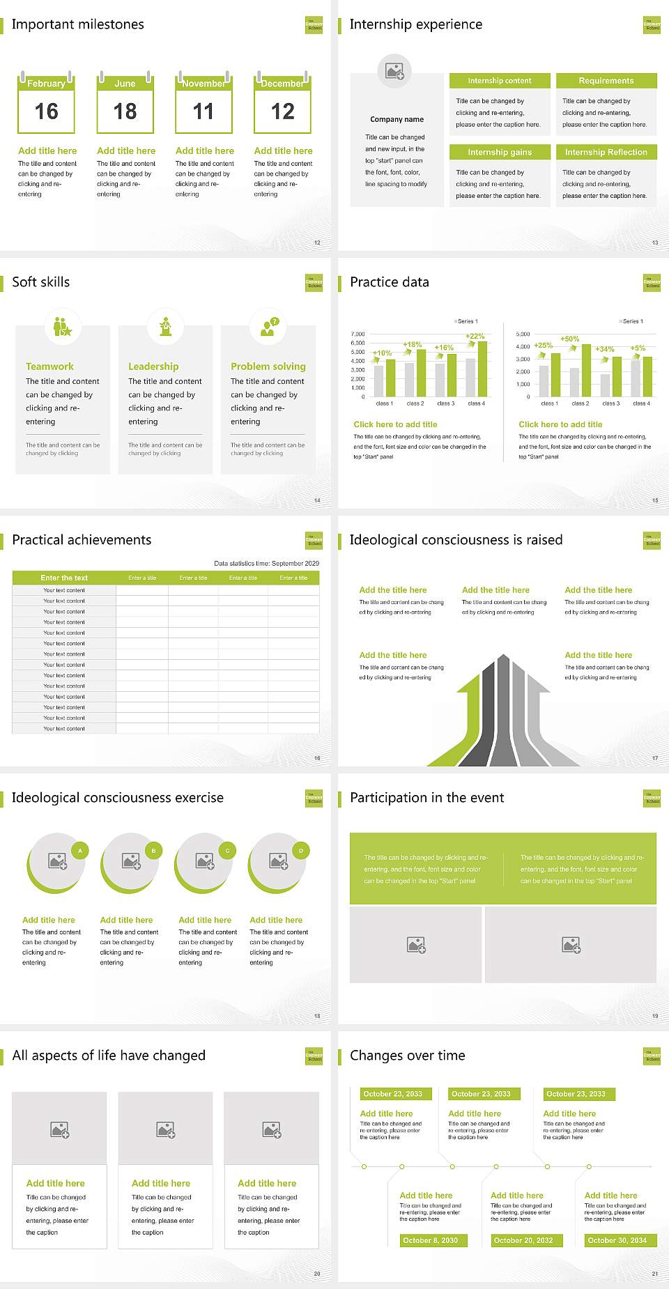 Conway School of Landscape Design National Scholarship Defense PPT Template4:3 ratio PPT effect preview image3