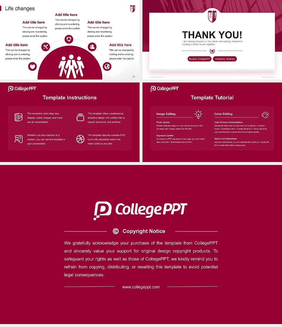 Cumberland University National Scholarship Defense PPT Template16:9 ratio PPT effect preview image4