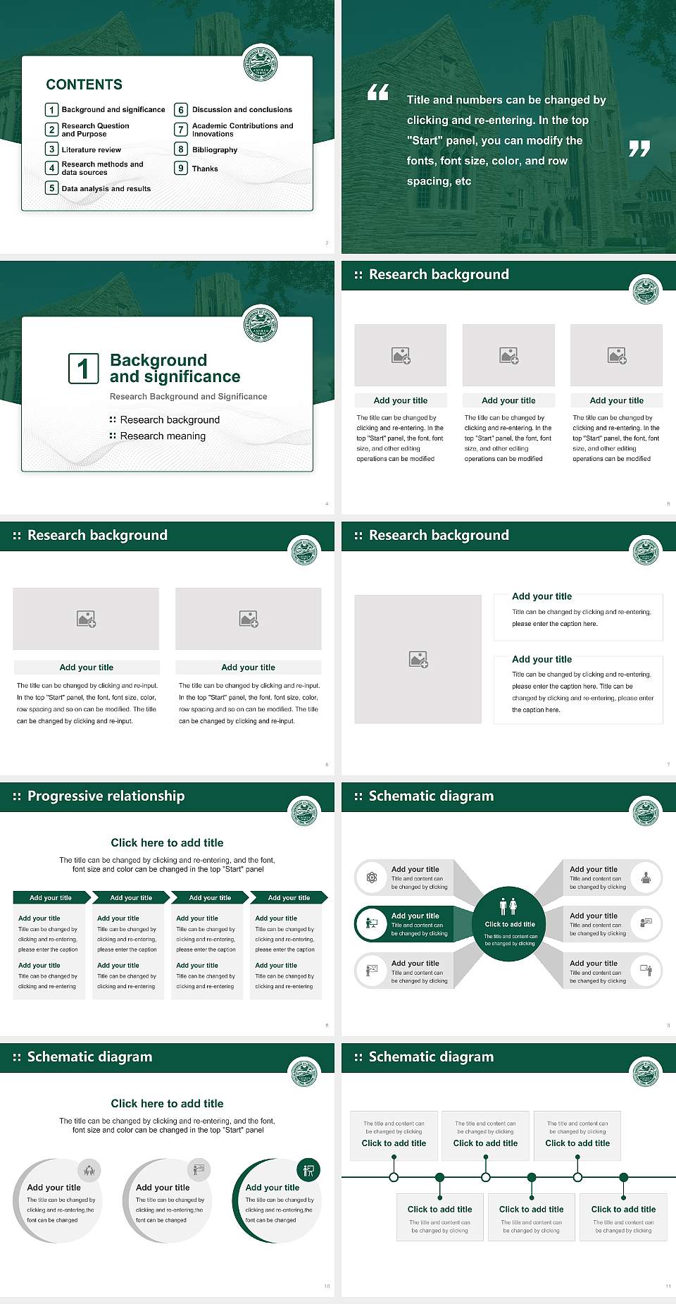 Concordia Seminary Graduation Thesis Defense PPT Template4:3 ratio PPT effect preview image2