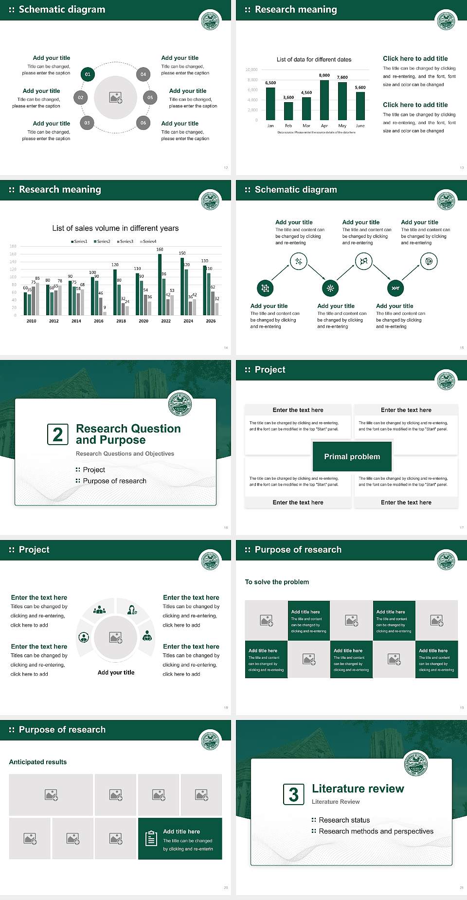 Concordia Seminary Graduation Thesis Defense PPT Template4:3 ratio PPT effect preview image3