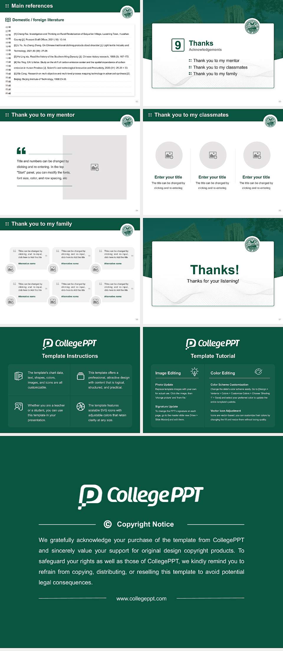 Concordia Seminary Graduation Thesis Defense PPT Template4:3 ratio PPT effect preview image7