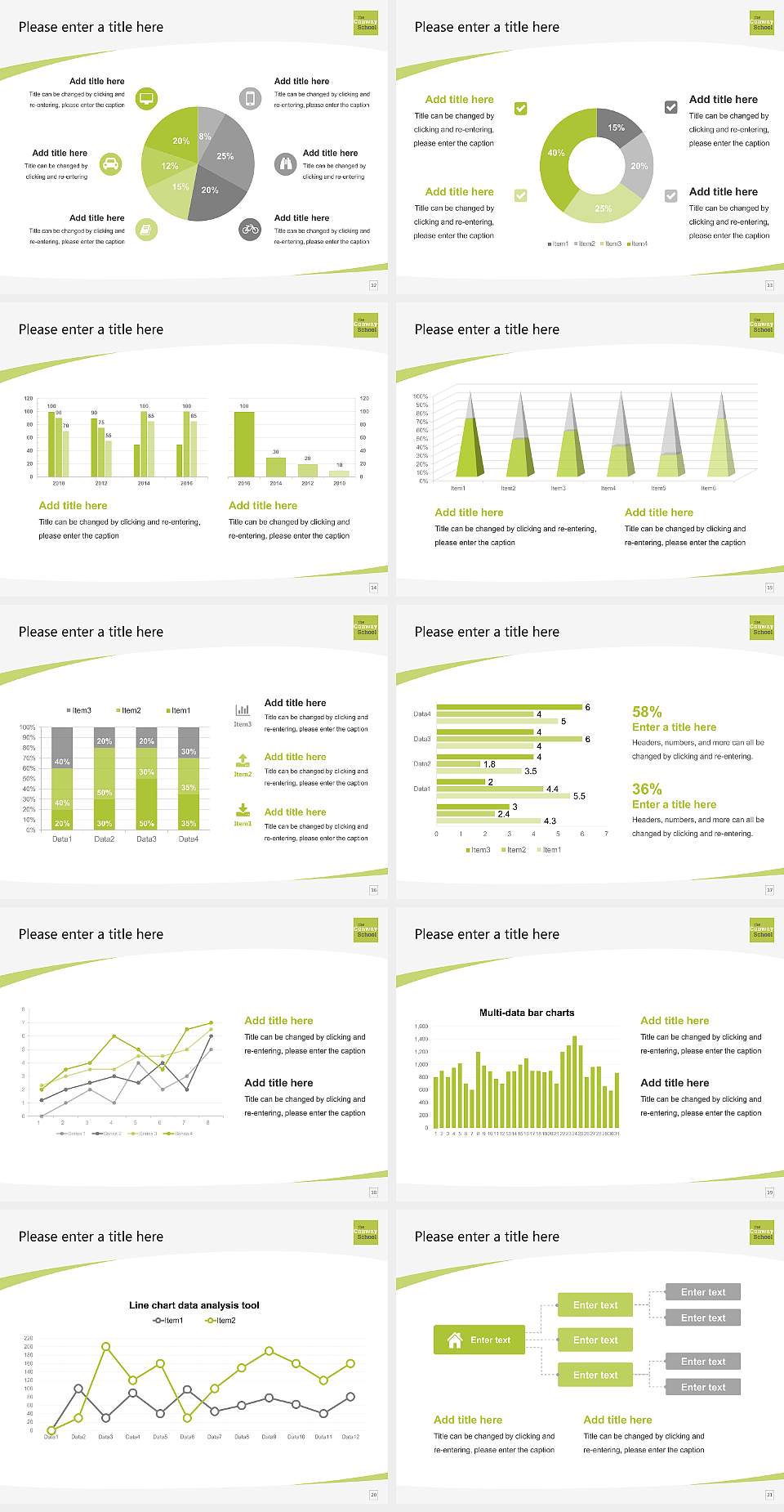Conway School of Landscape Design Course/Courseware Creation PPT Template4:3 ratio PPT effect preview image3