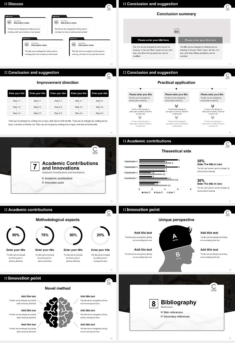 Curtis Institute of Music Graduation Thesis Defense PPT Template16:9 ratio PPT effect preview image6
