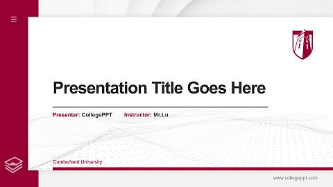 Cumberland University Thesis Proposal/Graduation Defense PPT Template