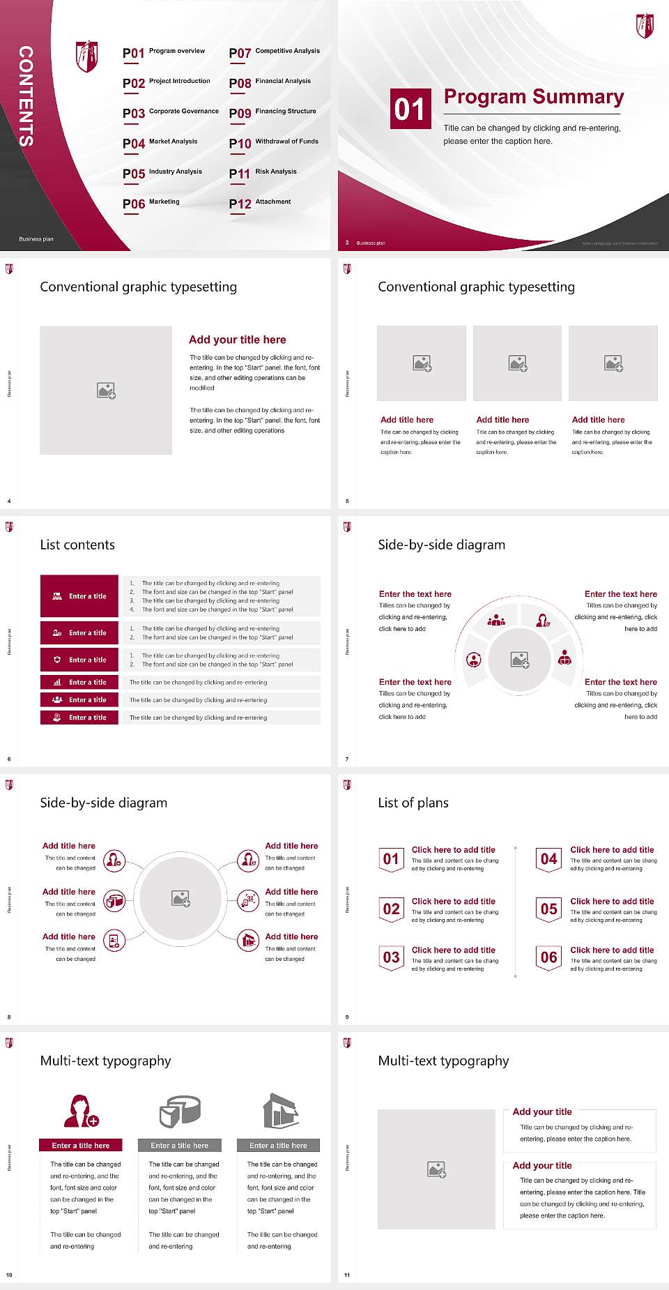 Cumberland University Competition/Entrepreneurship Contest PPT Template4:3 ratio PPT effect preview image2