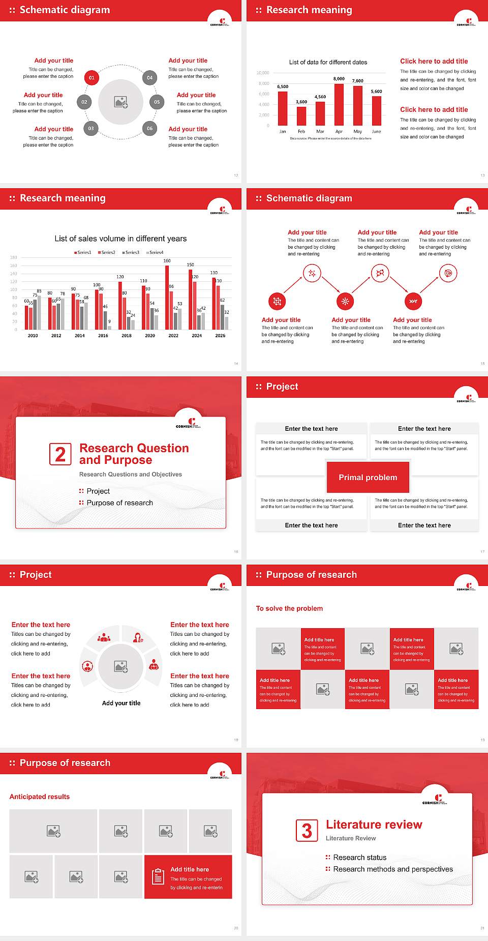Cornish College of the Arts Graduation Thesis Defense PPT Template4:3 ratio PPT effect preview image3