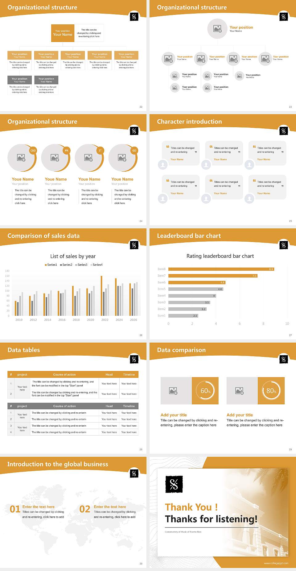 Conservatory of Music of Puerto Rico Academic Presentation/Research Findings Report PPT Template4:3 ratio PPT effect preview image4