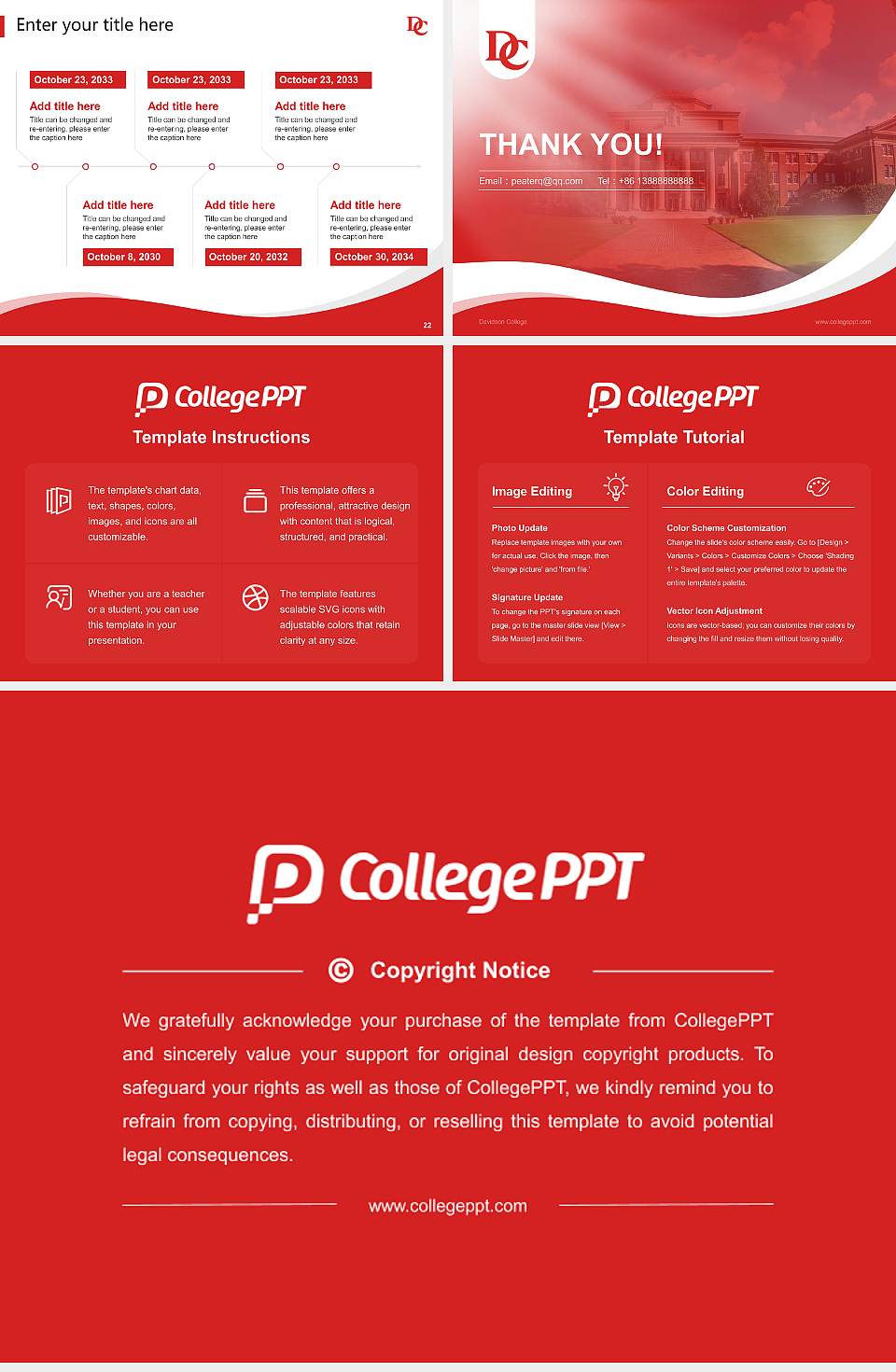 Davidson College Lecture Sharing and Networking Event PPT Template4:3 ratio PPT effect preview image4