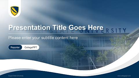 Coppin State University Lecture Sharing and Networking Event PPT Template