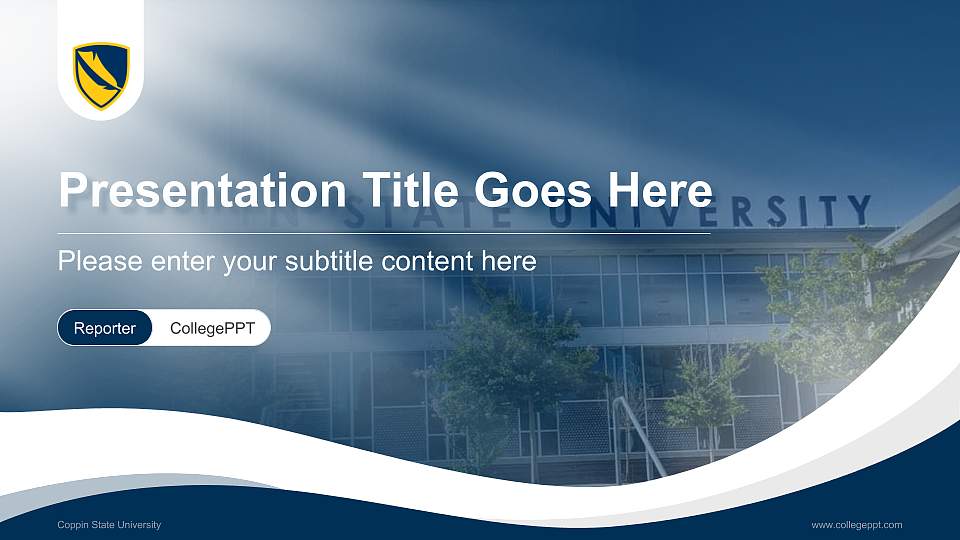 Coppin State University Lecture Sharing and Networking Event PPT Template16:9 ratio PPT effect preview image