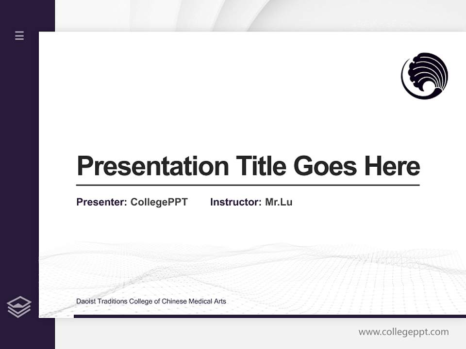 Daoist Traditions College of Chinese Medical Arts Thesis Proposal/Graduation Defense PPT Template4:3 ratio PPT effect preview image5