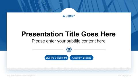 Cuny Graduate School and University Center National Scholarship Defense PPT Template