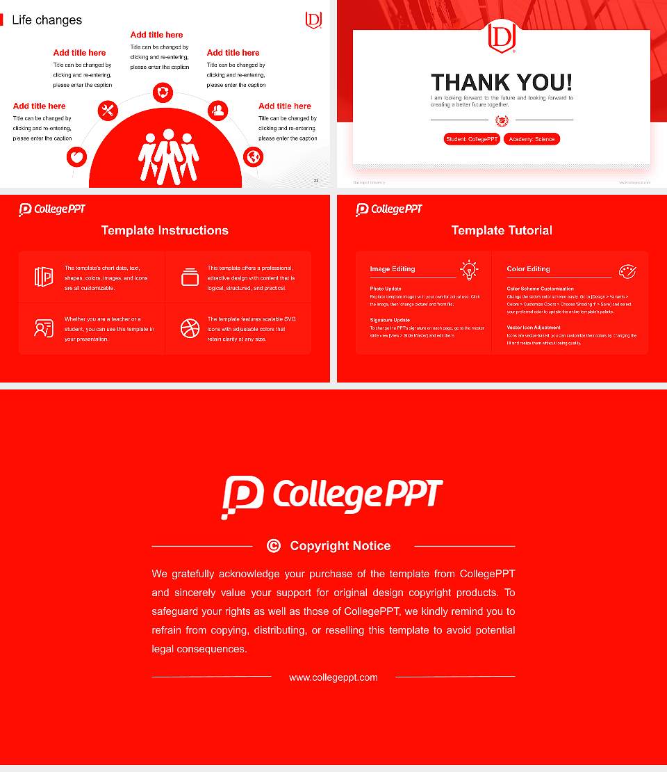 Davenport University National Scholarship Defense PPT Template16:9 ratio PPT effect preview image4