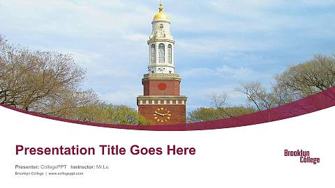 Brooklyn College Course/Courseware Creation PPT Template