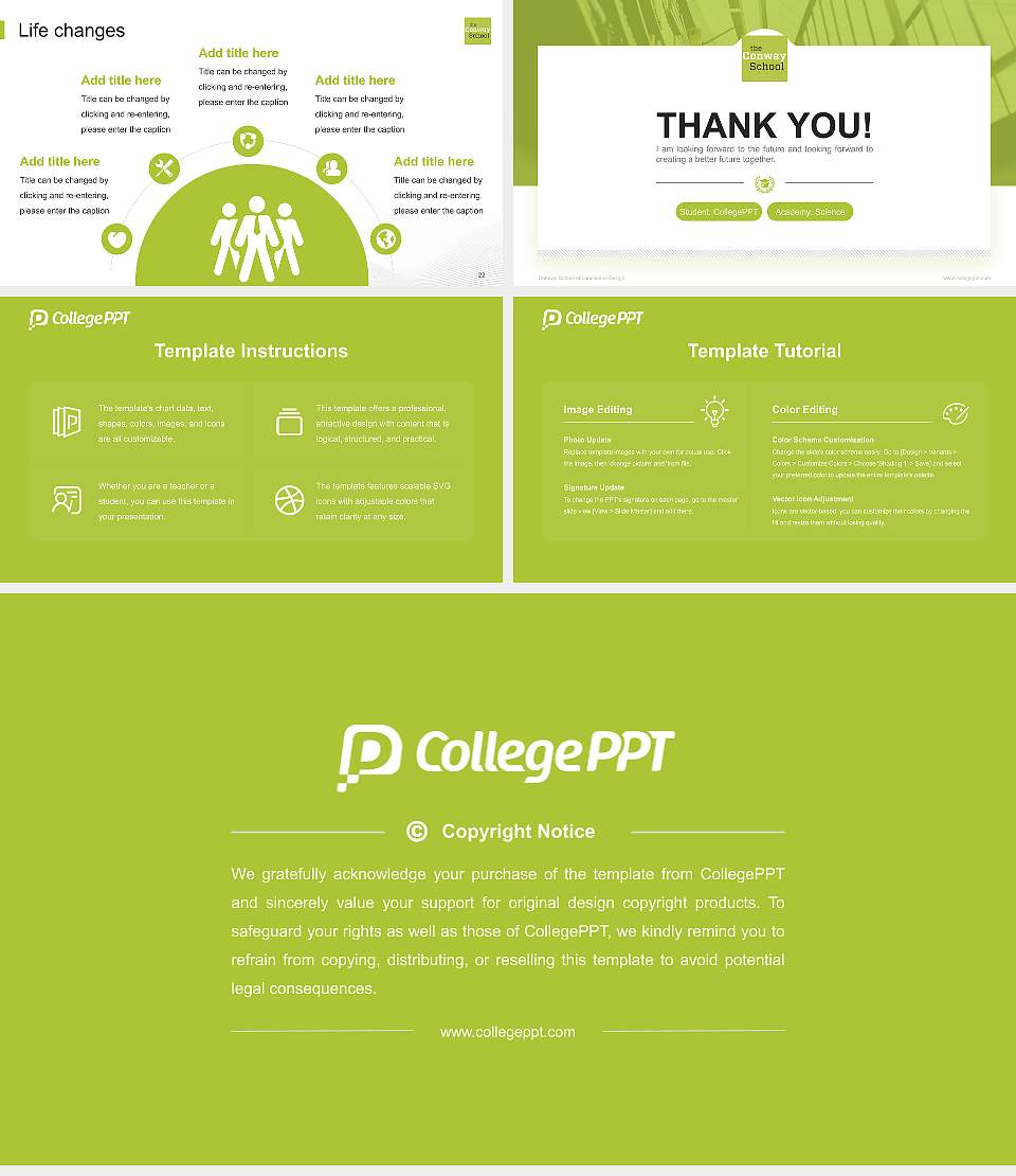 Conway School of Landscape Design National Scholarship Defense PPT Template16:9 ratio PPT effect preview image4