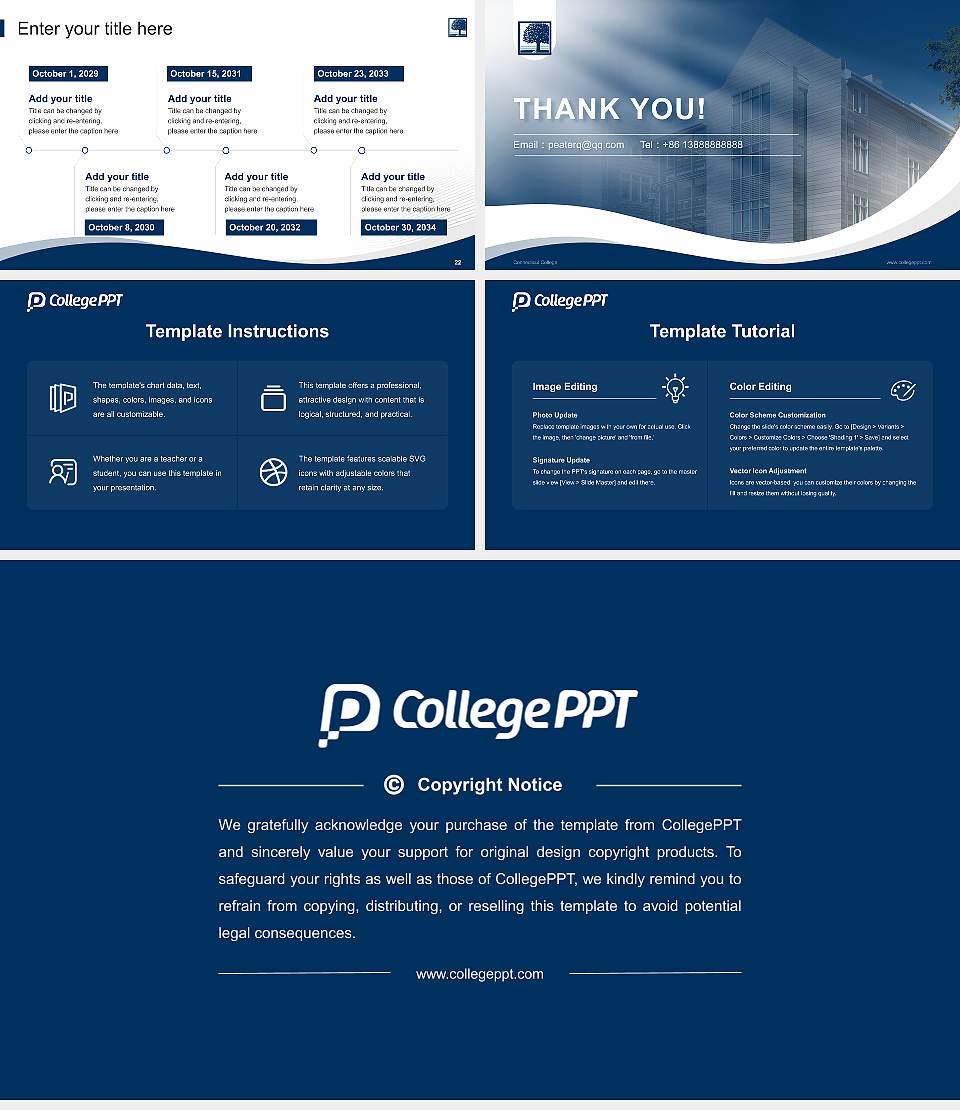 Connecticut College Lecture Sharing and Networking Event PPT Template16:9 ratio PPT effect preview image4