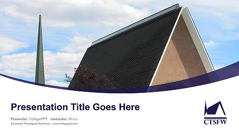 Concordia Theological Seminary Course/Courseware Creation PPT Template
