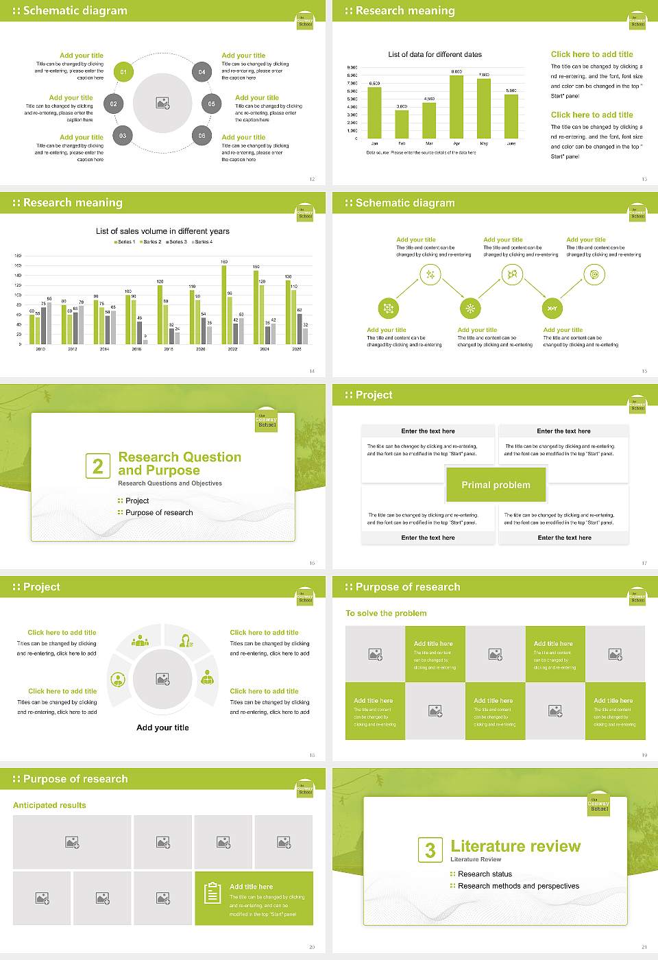 Conway School of Landscape Design Graduation Thesis Defense PPT Template16:9 ratio PPT effect preview image3