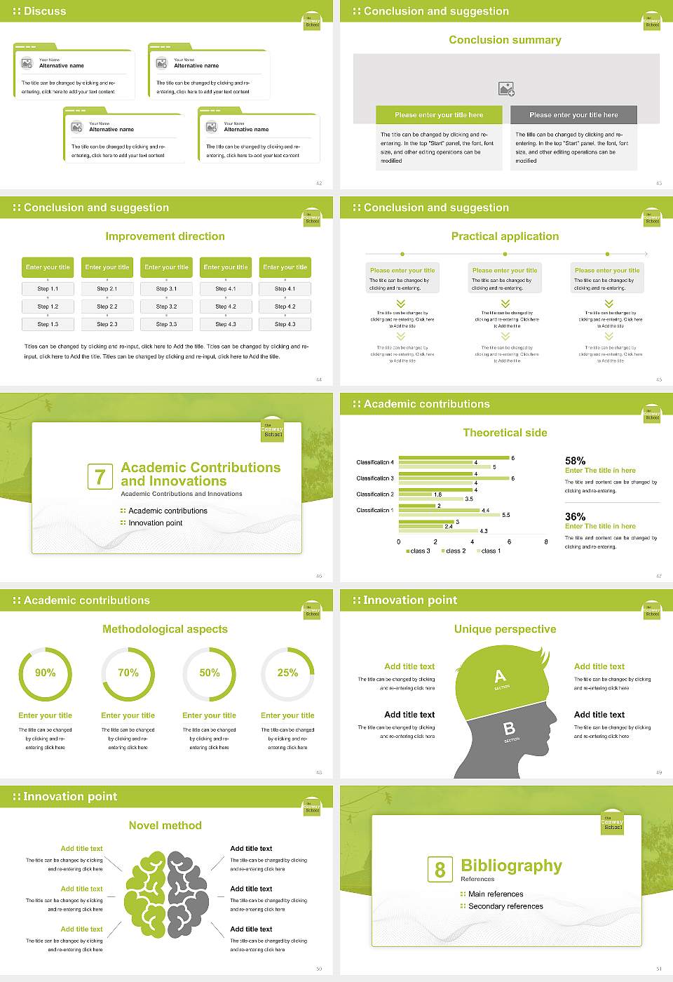 Conway School of Landscape Design Graduation Thesis Defense PPT Template16:9 ratio PPT effect preview image6